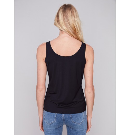 Reversible Bamboo Cami - Black Reversible Bamboo Cami - Black