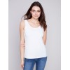 Reversible Bamboo Cami - White Reversible Bamboo Cami - White