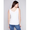 Reversible Bamboo Cami - White Reversible Bamboo Cami - White