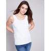 Reversible Bamboo Cami - White Reversible Bamboo Cami - White