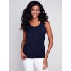 Reversible Bamboo Cami - Navy Reversible Bamboo Cami - Navy
