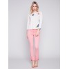 Bootcut Twill Pants with Asymmetrical Hem - Tulip Bootcut Twill Pants with Asymmetrical Hem - Tulip