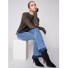 Bootcut Jeans with Contrast Cuff - Medium Blue Bootcut Jeans with Contrast Cuff - Medium Blue