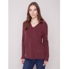 Johnny Collar Sweater - Port Johnny Collar Sweater - Port