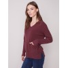 Johnny Collar Sweater - Port Johnny Collar Sweater - Port