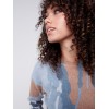 Reversible Printed Sweater with Frayed Edge - Truffle Reversible Printed Sweater with Frayed Edge - Truffle