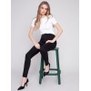 Twill Pull-On Pants - Black Twill Pull-On Pants - Black