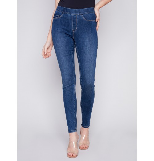Denim Pull-On Pants - Indigo Denim Pull-On Pants - Indigo