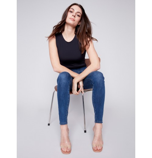 Denim Pull-On Pants - Indigo Denim Pull-On Pants - Indigo