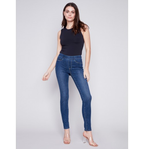 Denim Pull-On Pants - Indigo Denim Pull-On Pants - Indigo