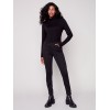 Twill Pants with Side Zipper - Black Twill Pants with Side Zipper - Black