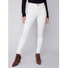 Twill Pants with Side Zipper - Natural Twill Pants with Side Zipper - Natural