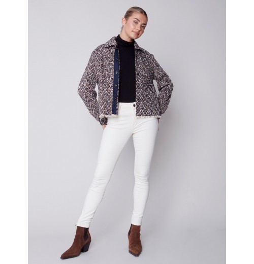 Twill Pants with Side Zipper - Natural Twill Pants with Side Zipper - Natural