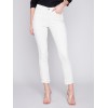Frayed Hem Denim Pants - Natural Frayed Hem Denim Pants - Natural