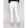 Frayed Hem Denim Pants - Natural Frayed Hem Denim Pants - Natural