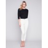 Frayed Hem Denim Pants - Natural Frayed Hem Denim Pants - Natural
