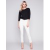 Frayed Hem Denim Pants - Natural Frayed Hem Denim Pants - Natural