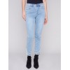 Frayed Hem Denim Pants - Light Blue Frayed Hem Denim Pants - Light Blue