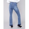 Bootcut Jeans with Contrast Cuff - Medium Blue Bootcut Jeans with Contrast Cuff - Medium Blue