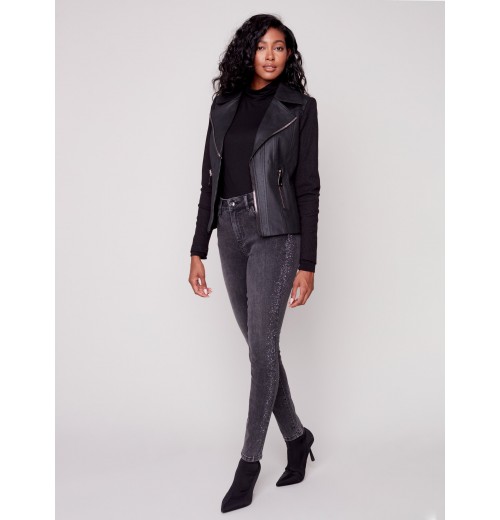 Vintage Faux Suede Perfecto Jacket - Black Vintage Faux Suede Perfecto Jacket - Black