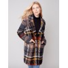 Straight Cut Bouclé Knit Coat - Gold Straight Cut Bouclé Knit Coat - Gold
