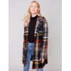 Straight Cut Bouclé Knit Coat - Gold Straight Cut Bouclé Knit Coat - Gold