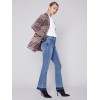 Bootcut Jeans with Contrast Cuff - Medium Blue Bootcut Jeans with Contrast Cuff - Medium Blue