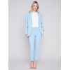 Side Slit Tapered Pants - Sky Side Slit Tapered Pants - Sky