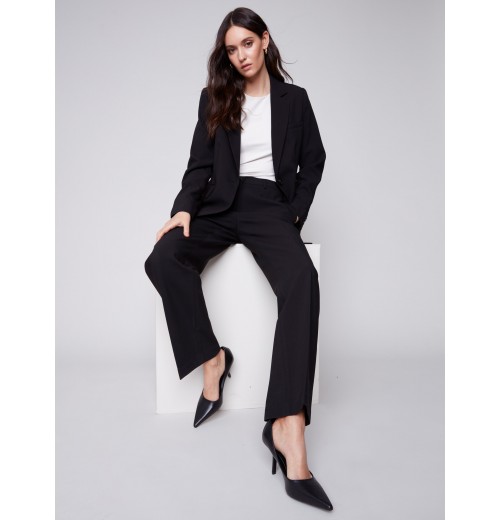 Straight Leg Pants - Black Straight Leg Pants - Black