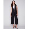 Cropped Wide Leg Pants - Black Cropped Wide Leg Pants - Black