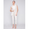 Side Slit Tapered Pants - Beige Side Slit Tapered Pants - Beige