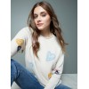 Embroidered Hearts Sweater - Ecru Embroidered Hearts Sweater - Ecru
