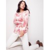 Printed Plush Knit Sweater - Orchid Printed Plush Knit Sweater - Orchid