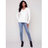 Basic V-Neck Sweater - Ecru Basic V-Neck Sweater - Ecru