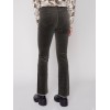 Bootcut Corduroy Pants with Asymmetrical Fringed Hem - Spruce Bootcut Corduroy Pants with Asymmetrical Fringed Hem - Spruce