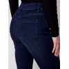 Bootcut Jeans with Asymmetrical Fringed Hem - Blue Black Bootcut Jeans with Asymmetrical Fringed Hem - Blue Black