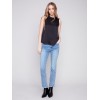 Bootcut Jeans with Asymmetrical Hem - Light Blue Bootcut Jeans with Asymmetrical Hem - Light Blue