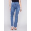 Bootcut Jeans with Asymmetrical Hem - Medium Blue Bootcut Jeans with Asymmetrical Hem - Medium Blue