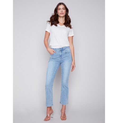 Bootcut Stretch Denim Pants - Light Blue Bootcut Stretch Denim Pants - Light Blue