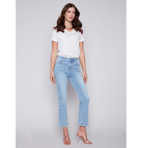 Bootcut Stretch Denim Pants - Light Blue Bootcut Stretch Denim Pants - Light Blue