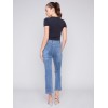 Bootcut Stretch Denim Pants - Medium Blue Bootcut Stretch Denim Pants - Medium Blue