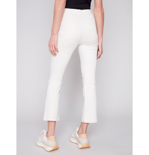Bootcut Stretch Twill Pants - Natural Bootcut Stretch Twill Pants - Natural