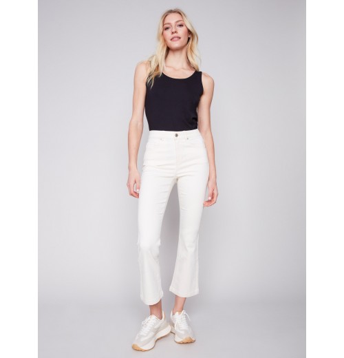 Bootcut Stretch Twill Pants - Natural Bootcut Stretch Twill Pants - Natural