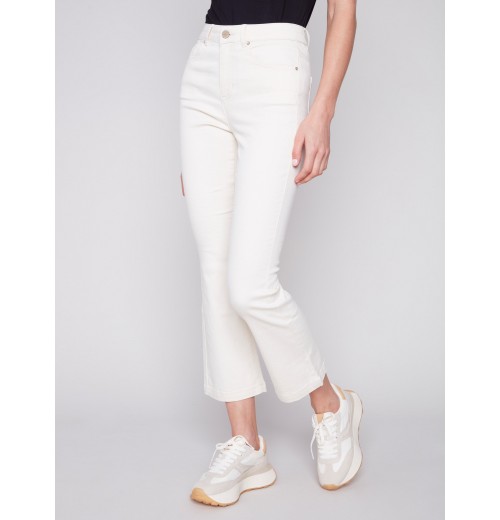Bootcut Stretch Twill Pants - Natural Bootcut Stretch Twill Pants - Natural