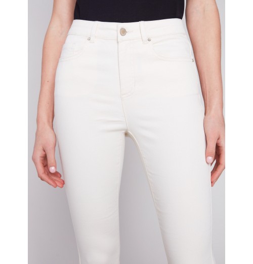 Bootcut Stretch Twill Pants - Natural Bootcut Stretch Twill Pants - Natural