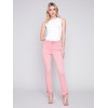 Bootcut Twill Pants with Asymmetrical Hem - Tulip Bootcut Twill Pants with Asymmetrical Hem - Tulip