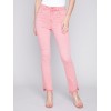 Bootcut Twill Pants with Asymmetrical Hem - Tulip Bootcut Twill Pants with Asymmetrical Hem - Tulip
