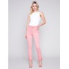 Bootcut Twill Pants with Asymmetrical Hem - Tulip Bootcut Twill Pants with Asymmetrical Hem - Tulip