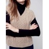 Cable Knit Sweater Vest - Truffle Cable Knit Sweater Vest - Truffle