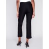 Capri Pants with Hem Slit - Black Capri Pants with Hem Slit - Black